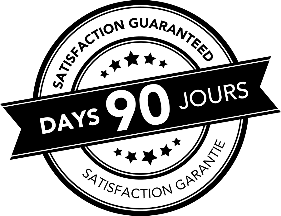 90 jours — satisfaction garantie